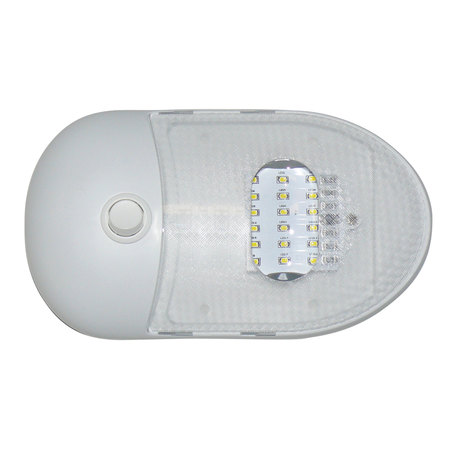 DIAMOND GROUP BY VALTERRA Diamond Group DG654291VP Slim Line LED Dome Light - Single, 3500K, Warm White DG654291VP